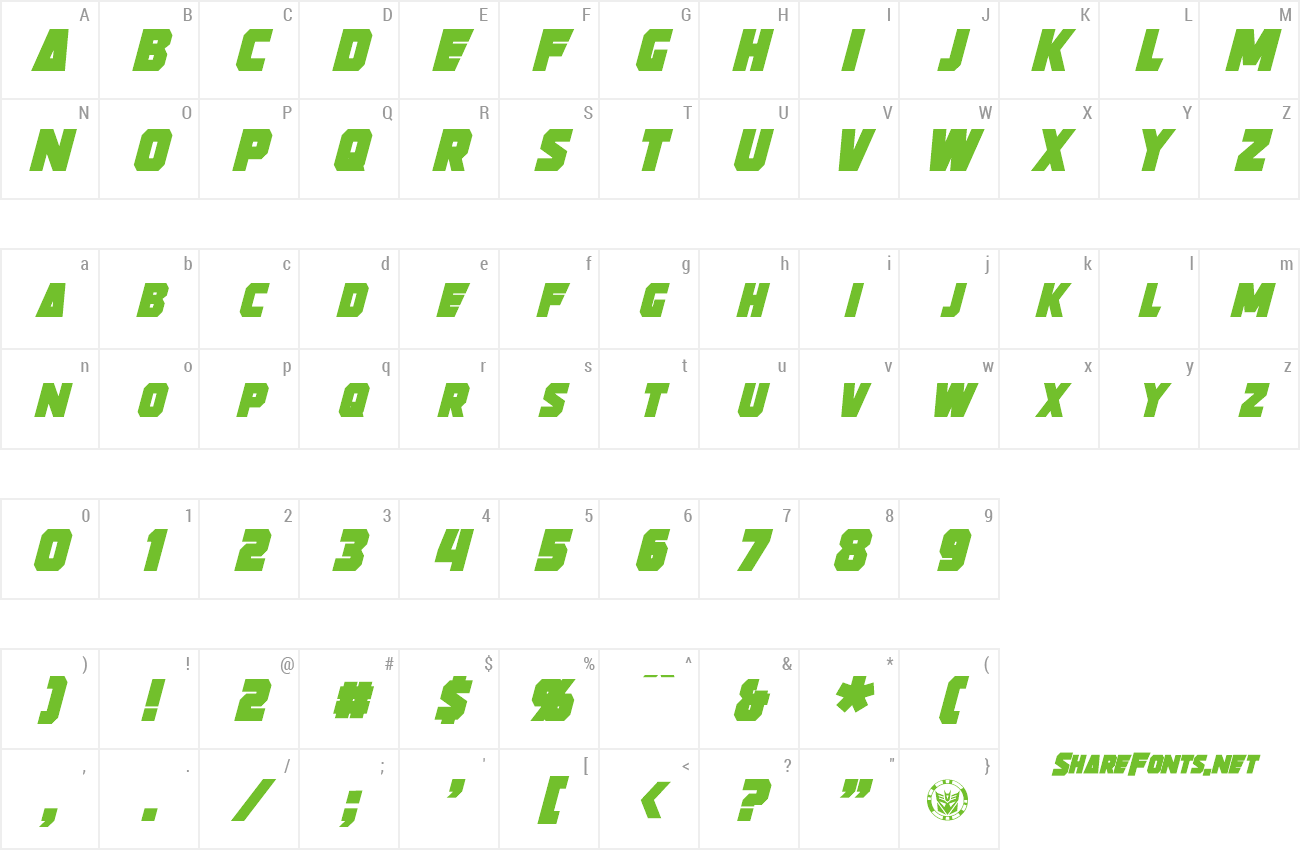 Font Strongarm preview